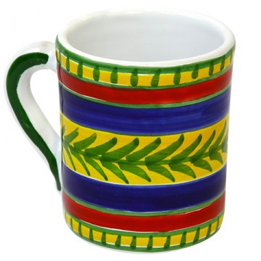 Tazza Mug Ceramiche De Simone decorata a mano Vulcano Tazza Mug Ceramiche De Simone decorata a mano Vulcano